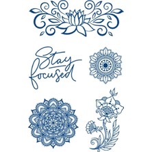 Renas Store Çiçekli Mandala 18X11 cm 1 Ay Kalıcı Yarı Kalıcı Geçici Dövme Yapıştırma Dövme