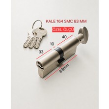 Kale Kilit Özel Ölçü 33 10 40 Kapı Göbeği Silindiri Mandallı Barel 83 mm