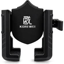 Belirtilmemiş Universal Titreşim Önleyici Ayna ve Gidon Bağlantılı Telefon Tutucu Siyah