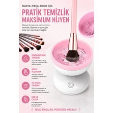 CoverZone USB ile Çalışan Makyaj Fırçası Temizleme Cihazı, Hız Ayarlı Döner Fırça Yıkama Kabı, Derin Temizlik Sağlayan Kolay Kullanımlı Taşınabilir Brush Cleaner | Mbc-01