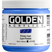 Golden Heavy Body Akrilik Boya 473 ml Seri 2 Primary Cyan 1500