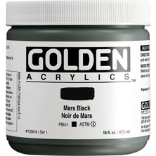 Golden Heavy Body Akrilik Boya 473 ml Seri 1 Mars Black 1200
