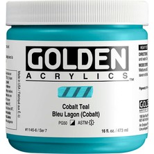 Golden Heavy Body Akrilik Boya 473 ml Seri 7 Cobalt Teal 1145