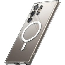 Galaxy S24 Ultra Kılıf Magneticsafe Şeffaf Silikon - Şeffaf