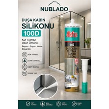 Nublado 100D Şeffaf Duşakabin Silikonu – Banyo Mutfak Lavabo Için Suya ve Neme Dayanıklı Küf Tutmaz Silikon