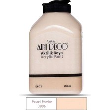 Artdeco Akrilik Boya 500 ml Pastel Pembe 3006