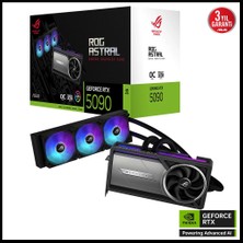 Asus ROG-ASTRAL-LC-RTX5090-O32G-GAMING, 32GB, 512BIT, Gddr7, 2xhdmı, 3xdp Gamıng Ekran Kartı