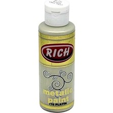 Rich Metalik Akrilik Boya 120 Ml platin 776