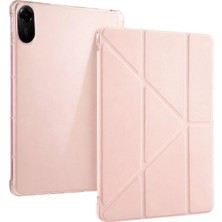 Royaleks Xiaomi Redmi Pad 2 Kalemlikli Mars Tablet Kılıfı - Rose Gold