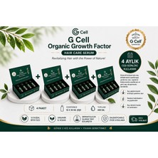 Gcell Organic Growth Factor Saç Güçlendirici Serum 4 Kutu (16 x 30 Ml) | 120 Günlük Kullanım | 13 Bitkisel Içerik  Satıcı Stok Kodu