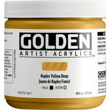 Golden Heavy Body Akrilik Boya 473 ml Seri 2 Naples Yellow Deep 1222