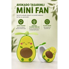 CoverZone Avokado Beauty Mirror Mini Fan, Avokado Tasarımlı Aynalı Oyuncak Fan, Plastik ve Elektronik Bileşenli Mini Vantilatör, 3 Yaş ve Üzeri Kullanıma Uygun | 736-1