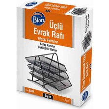 Mas 9304 Bion Perfore 3lü Evrak Rafi Siyah