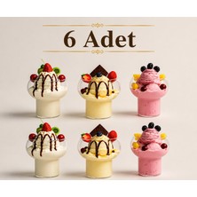 Zürih Collection 6 Parça Dondurma Bardağı ,Tatlı Sunum Bardağı , Dondurma Kasesi - Kokteyl Bardağı- Bubble Desert Cup 300ML Borosilikat Cam