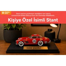 Hobbiez World Hobbıez World Kişiye Özel Isim Yazılı SL300 Klasik Metal Model Araç 1:24 Ölçek - Mercedes-Benz Kırmızı