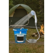 Portatif Şarjlı Kamp Bahçe Outdoor Duş Başlıklı Seyyar Duş Seti 150 cm