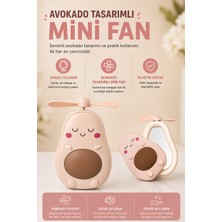 CoverZone Avokado Beauty Mirror Mini Fan, Avokado Tasarımlı Aynalı Oyuncak Fan, Plastik ve Elektronik Bileşenli Mini Vantilatör, 3 Yaş ve Üzeri Kullanıma Uygun | 736-1