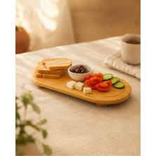 Heda Porselen Liva Ayaklı Sunum Tahtası Oval
