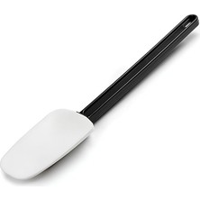 Bora Plastik Silikon Yanmaz Kaşık 33 cm Siyah Renk Kaşık 33 cm