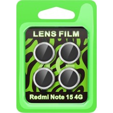 Royaleks Xiaomi Redmi Note 15 4g Raze Metal Kamera Lens - Gümüş
