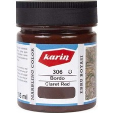 Karin Ebru Boyası 105 ml S306 Bordo
