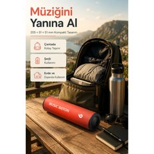 Zilvana Taşınabilir Bluetooth 5.2 Hoparlör – 3W, Tf Kart Destekli, Ses Kayıt Özellikli, Silindir Tasarım