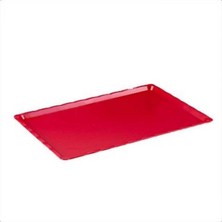 Sunum Tepsisi Kırılmaz Kırmızı 10X30 cm