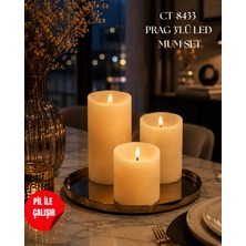 Cata CT-8433 Prag 3’lü Mum Set Günışığı