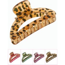 Leopar Desenli Oval Mandal Toka 8 cm