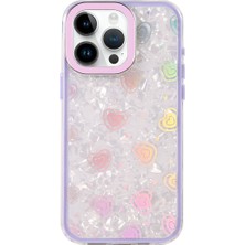 iPhone 14 Pro Max Lumi Desenli Kapak - Mor