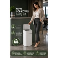 Safir Slim Sensörlü Çöp Kovası 9 Litre