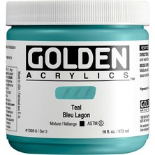 Golden Heavy Body Akrilik Boya 473 ml Seri 3 Teal 1369