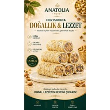 Anatolia Nuts Bademli Antep Fıstıklı Fitil Lokum – Bol Kuruyemişli Sarma Lokum