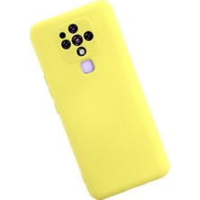 Camon 16 Kılıf Nano Içi Kadife Silikon - Sarı