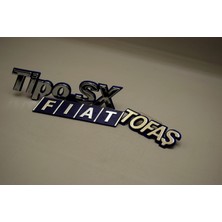 Baslar Oto Bagaj Kapağı Tipo Sx Fiat Tofaş Yazısı Takımı