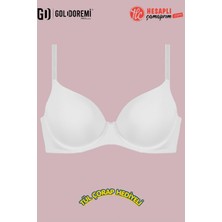 Nurteks Premium Kadın Ekstra Balenli Destekli Push-Up Kutulu Tek Basic Sütyen