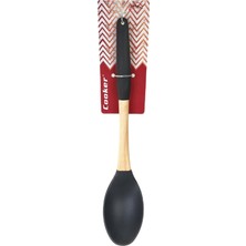 Cooker Silikon Kaşık 32cm Siyah Renk CKR2318