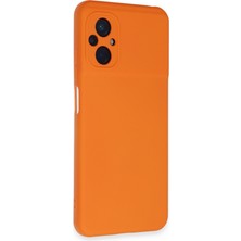 Poco M5 Kılıf Nano Içi Kadife Silikon - Turuncu