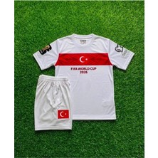 Breathless Türkiye Fifa 2026 Dünya Kupası Isimsiz Çocuk Forması (Beyaz)