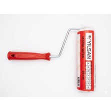 Renas Store Yılsan Ekstra Saten Boya Rulosu 20 cm - Iç ve Dış Cephe Uyumlu, Pürüzsüz Yüzeyler Için Profesyonel Dekorasyon Rulosu, Akrilik ve Plastik Boyalara Uygun (Kırmızı Saplı)