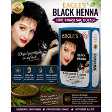 Black Henna Hint Kınası Saç Boyası Siyah Renk 6’lı Kutu Doğal Görünümlü Kalıcı Saç Boyası