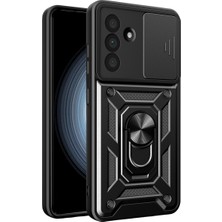 Galaxy A37 5g Pars Lens Yüzüklü Silikon - Siyah