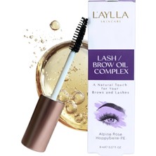 Renas Store Kaş ve Kirpik Bakım Yağı Kompleksi 8ml - Hint, Argan ve Jojoba Yağlı Besleyici Kompleks | Alpine Rose & Happybelle-Pe Içerikli Güçlendirici Kaş Kirpik Bakımı - Vegan