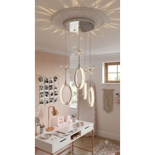 ZM Aydınlatma 4'lü Modern Kelebekli Oval Avize