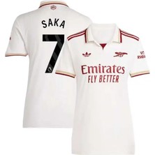Breathless Arsenal 2025/26 Yeni Sezon Bukayo Saka Deplasman Forması (Beyaz)