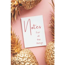 Renas Store Notes For All The Things: Elegant Gold Pineapple Inspired Journal