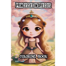 Renas Store Independently Published Coloring Book Princess Dresses And Sparkly Crown For Girls Ages 6 To 15: Personalized Anime Princess Coloring Book Page