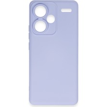 Redmi Note 13 Pro Plus Kılıf Nano Içi Kadife Silikon - Lila