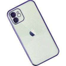 iPhone 11 Kılıf Razer Lensli Silikon - Mor