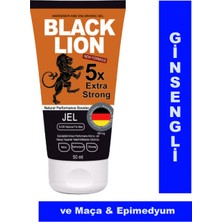 Black Lion Erkeklere Maçalı Ginsengli Epimediyumlu Masaj Kremi 50 ml
